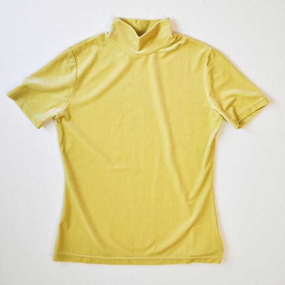 Vintage Velvet Mockneck Tshirt - Picture 1 of 5